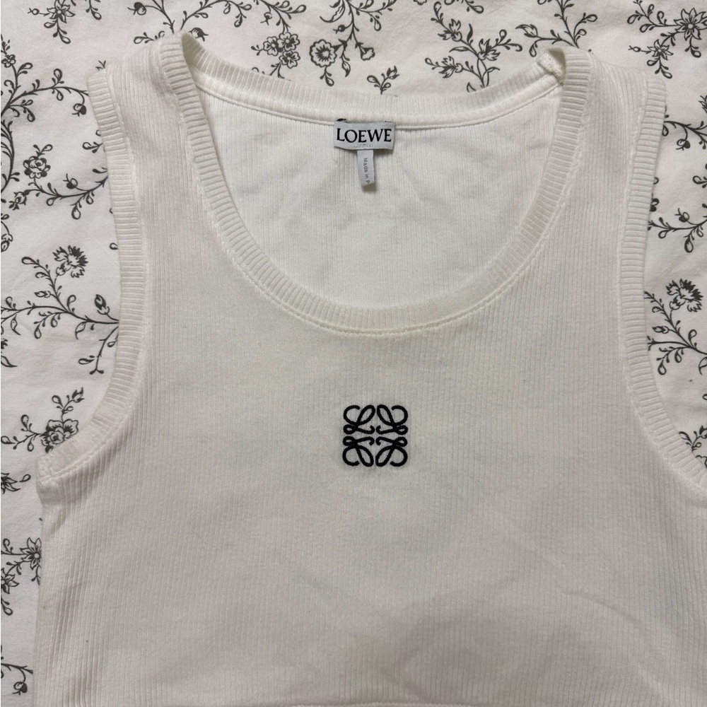 Loewe White Sleeveless Top